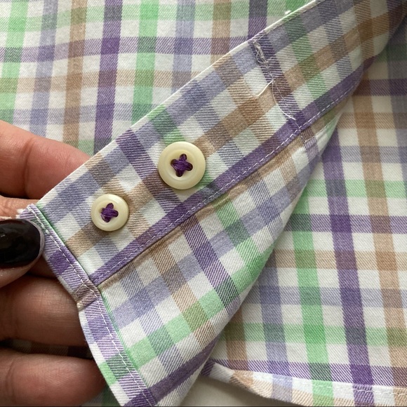 Peter Millar Men's 100% Cotton Long Sleeve Button Down Sport Shirt Size … - Picture 5 of 16